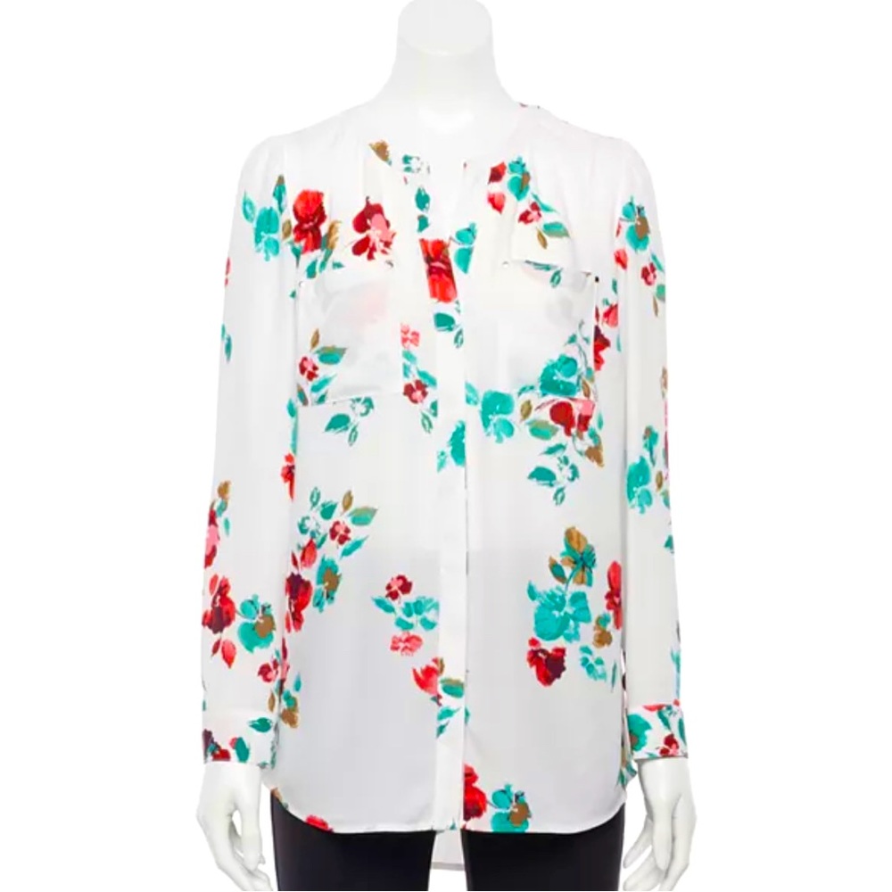 Apt 9 Splitneck Tunic Top Size L